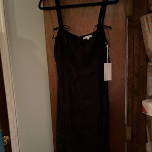 Reformation Kaiden Dress - Size 10 - Black NWT